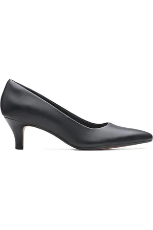 Clarks Damen Linvale Jerica Pumps, Schwarz (Black Leather), 43 EU