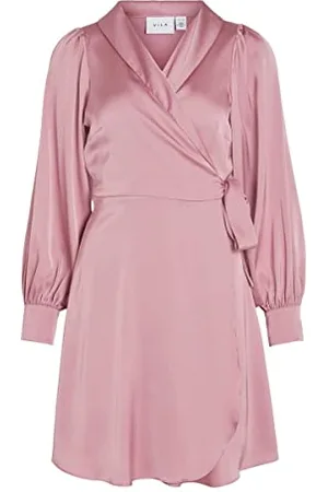 VILA Vienna Ravenna L/S Short Wrap Dress-Noos