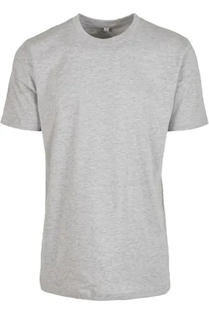 Build Your Brand Herren T-Shirt Round Neck, heather grey, M