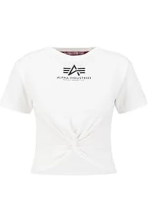 Alpha Industries Damen Knotted Crop T wmn T-Shirt, , Medium