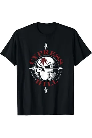 Cypress Hill Frauen T-Shirt, , S, Kurzarm, Klassisch, Cartoon, Unisex, Crew-Ausschnitt, Leichter Stoff, 100% Baumwolle, Importiert, Fans
