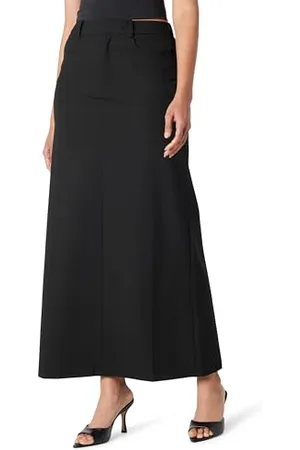 THE DROP Denis Woven Long Column Skirt Rock, , 4XL Große Größen
