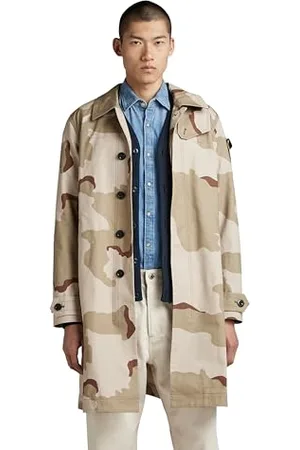 G-Star RAW Herren Camo Trenchcoat