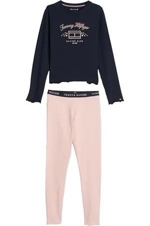 Tommy Hilfiger Ls Pj Legging Set Set Mädchen, , 10-12 Jahre