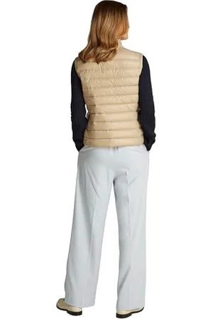 Tommy Hilfiger Damen Weste mit Mock-Kragen, Beige (Sandalwood), XXL