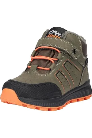 QS by s.Oliver Jungs Sneaker hoch mit Klettverschluss Gefüttert Grün , 31