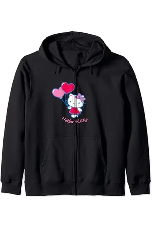 Hello Kitty Luftballons in Herzform Kapuzenjacke