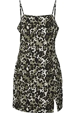 Noisy May Damen Nmclara Strap Short Dress S* Kleid, Kalamata Aop:leo, S EU