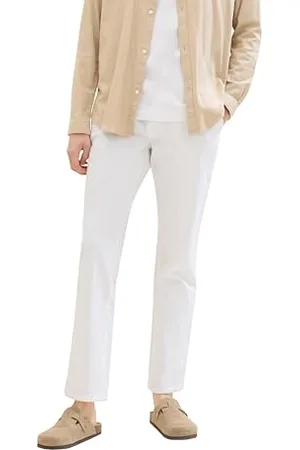 TOM TAILOR Herren Regular Fit Chino Leinen Hose, , M