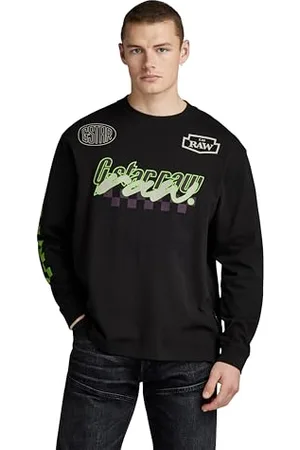 G-Star RAW Herren Moto Boxy Graphic T-Shirt, , M