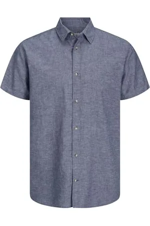 JACK & JONES Herren JJESUMMER Linen Shirt SS SN Langarmhemd, , S