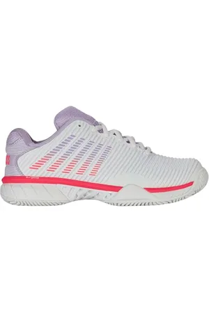 K-Swiss Damen Hypercourt Express 2 Tennis Shoe, WHT/ORCHDPTL/NBLZ, 40 EU