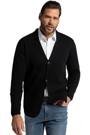 JP 1880 Herren große Größen Menswear L-8XL Stricksakko, FLEXNAMIC®, Business, Milano-Strick, Reverskragen, bis 8 XL 4XL 782666130-4XL