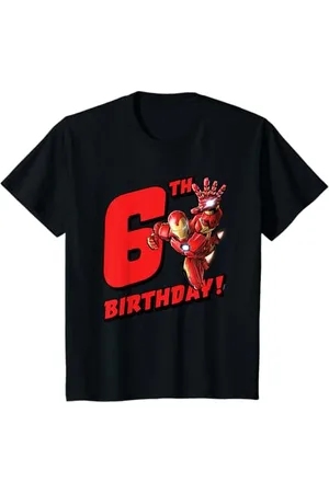 Marvel Kinder Iron Man 6th Birthday T-Shirt