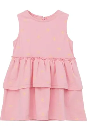 QS by s.Oliver Junior Baby Girls 2130669 Stufenkleid mit Volants und Print, , 68