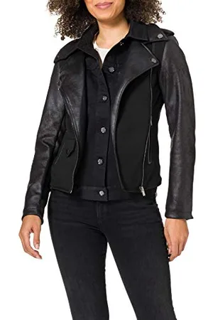 Desigual Womens CHAQ_VIENA Jacket, Black, 46