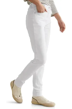 CECIL Damen B378650 Slim Fit Jeans, White, 29W x 30L