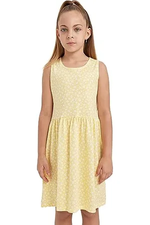 DeFacto Mädchen Kleid - Modisches Kleid für stilbewusste Mädchen