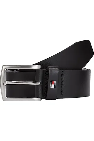 Tommy Hilfiger Herren Gürtel New Denton 3,5 cm Belt Ledergürtel, , 110 cm