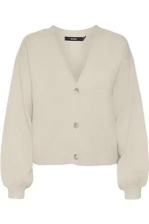 VERO MODA VMGOLD LS V-Neck Button Cardigan GA