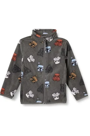 Amazon Disney | Marvel | Star Wars Jungen Polarfleece-Jacke mit durchgehendem Reißverschluss und Stehkragen, , 11-12 Jahre
