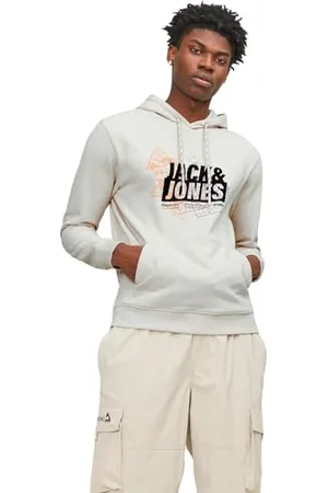 JACK & JONES Herren Kapuzenpullover Hoodie JCOMAP Logo - Regular Fit S- XXL, Größe:S, Farbe: 12252310