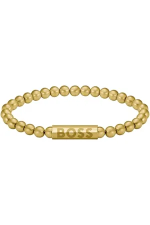 HUGO BOSS Jewelry Armband mit Schmuckperlen für Herren Kollektion SPHERE in Gelbgold - 1580666M