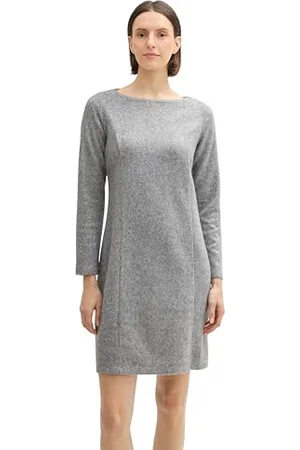 TOM TAILOR Damen Cosy Kleid aus Rippstrick, , 36