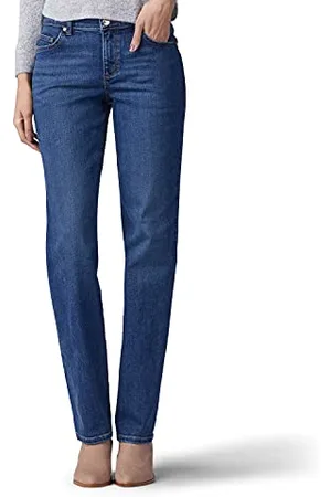 Lee Damen Petite geradem Bein, entspannte Passform Jeans, , 36 Kurz