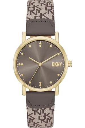 DKNY Damen Analog Quarz Uhr mit Nylon Armband NY6691