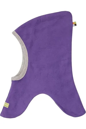 loud + proud Unisex Baby Lt1 Schlupfmütze Fleece, GOTS Zertifiziert Sturmhaube, Violet, 62 -68 EU