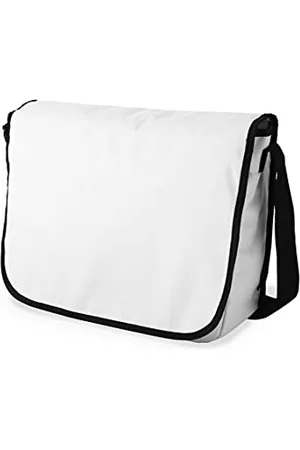 Bonamaison Le Jardin du Lin Digital Bedruckte Messenger Schultaschen mit Schwarzem Riemen für Mädchen und Jungen, Zurück zur Schule, Kuriertaschen für Schüler, Umhängetaschen, Größe: 29x36 Cm