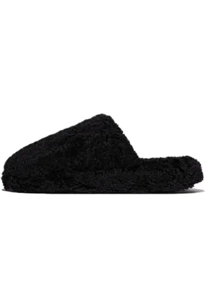 FitFlop Damen Iqushion D-Luxe Gepolsterte Teddy Slipper Pantoletten Schuh, , 43 EU