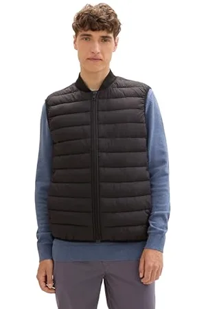TOM TAILOR Herren 1042139 Lightweight Steppweste, 29999-Black, M