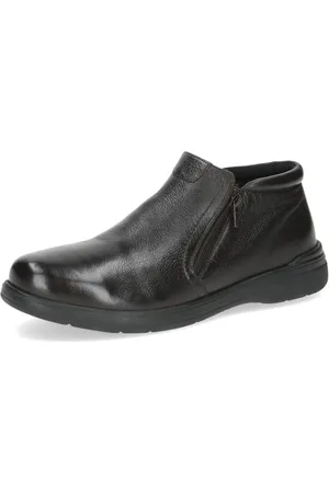 Caprice Herren Stiefeletten aus Leder mit Reißverschluss, Braun , 43 EU