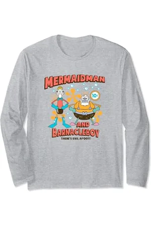 Spongebob Mermaidman & Barnacleboy Vintage Langarmshirt