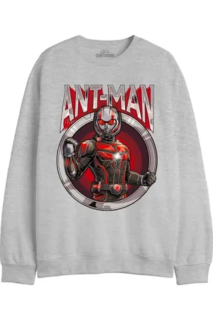 Marvel Herren Meantmmsw012 Sweatshirt, Grau meliert, L