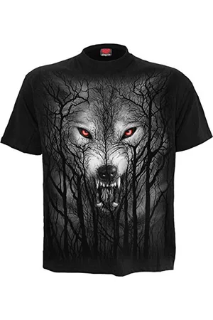 Spiral Forest Wolf - T-Shirt - - M