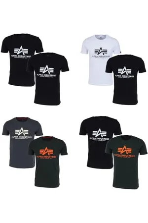 Alpha Industries Herren Basic T 2 Pack T-Shirt, , XS (2er Pack)
