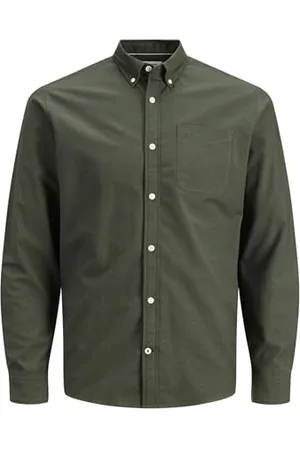 JACK & JONES JACK&JONES Essentials Mens Forest Night L/S Shirts