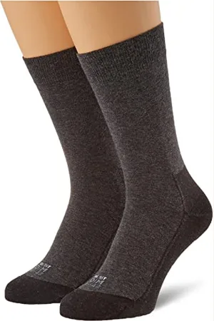 Dim Socken Ultra Resist Aus Verstärktem Stoff Herrensocken Wadensocken Herren x2, Grey, 43-46
