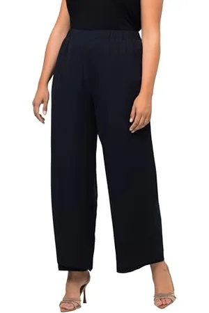 Ulla Popken Damen Chiffonhose Hose, , 40W x 32L
