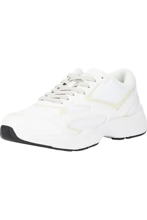 Calvin Klein Jeans RETRO TENNIS LOW MULTILAYER Turnschuhe Herren, Weiß (B White/O Mushroom), 44 EU