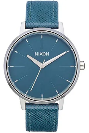 Nixon Unisex Erwachsene Analog Quarz Uhr mit Leder Armband A108-3076-00