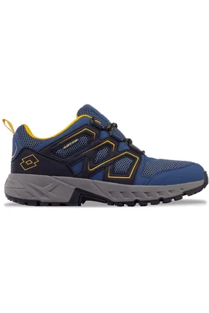 Lotto Unisex Sneaker, Midblue/Yellow, 42 EU
