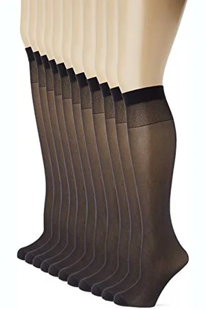 Dim Kniestrümpfe Eco Multipack Damen x12, Black, One Size