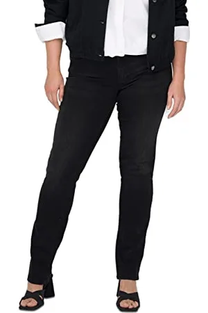 ONLY Damen Caralicia Reg Strt Dnm Dot568 Noos Jeans Solid, , 52W / 32L EU