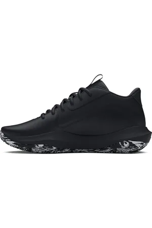 Under Armour Unisex UA Lockdown 7 Basketball Schuhe, Black/Black/Metallic Silver, 40.5 EU