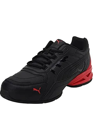 PUMA Unisex Respin SL Sneaker, Black Black-High Risk Red, 39 EU