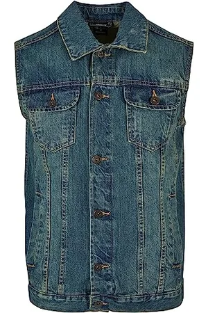 Urban classics Herren Tb514 Denim Vest, , 5XL Große Größen
